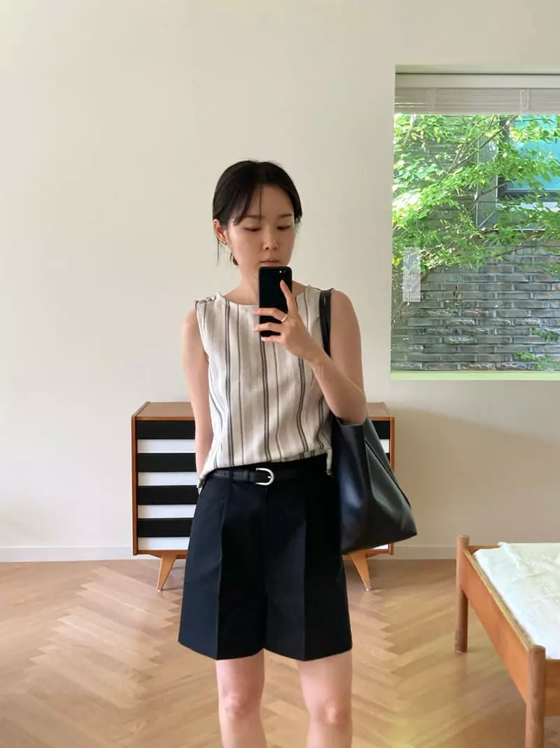 And The - Korean Women Fashion - #momslook - Stripes Sleeveless - 4