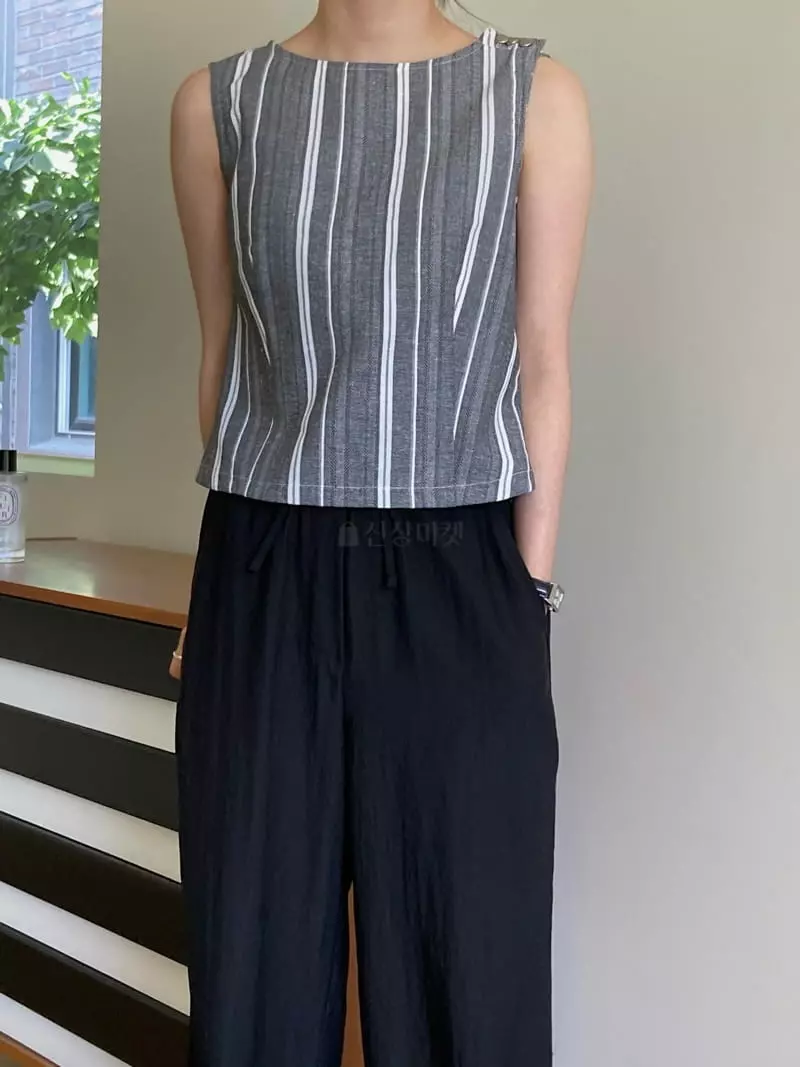 And The - Korean Women Fashion - #womensfashion - Stripes Sleeveless - 6