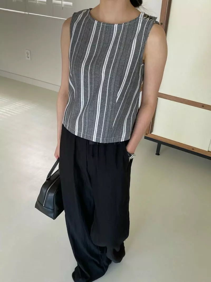 And The - Korean Women Fashion - #womensfashion - Stripes Sleeveless - 8