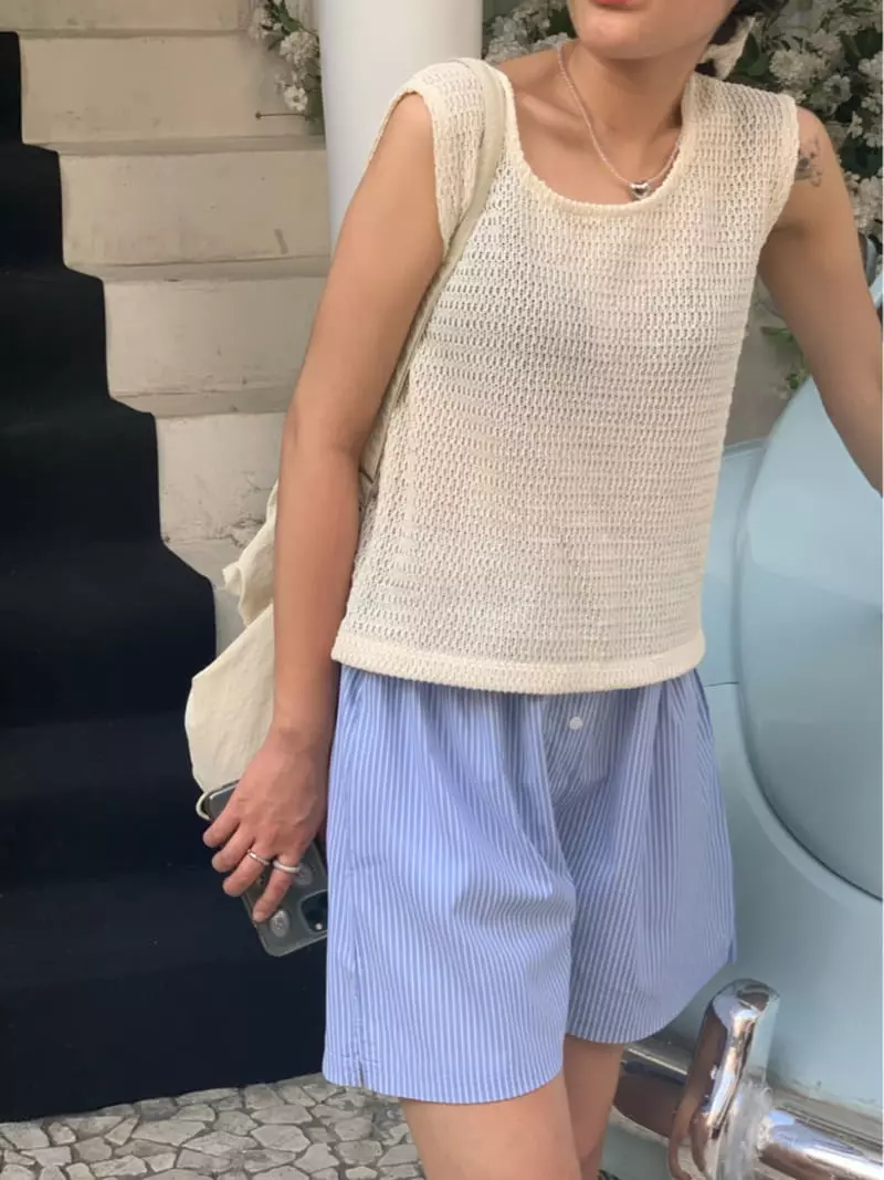 Ande - Korean Women Fashion - #momslook - Mone Knit Tee - 7