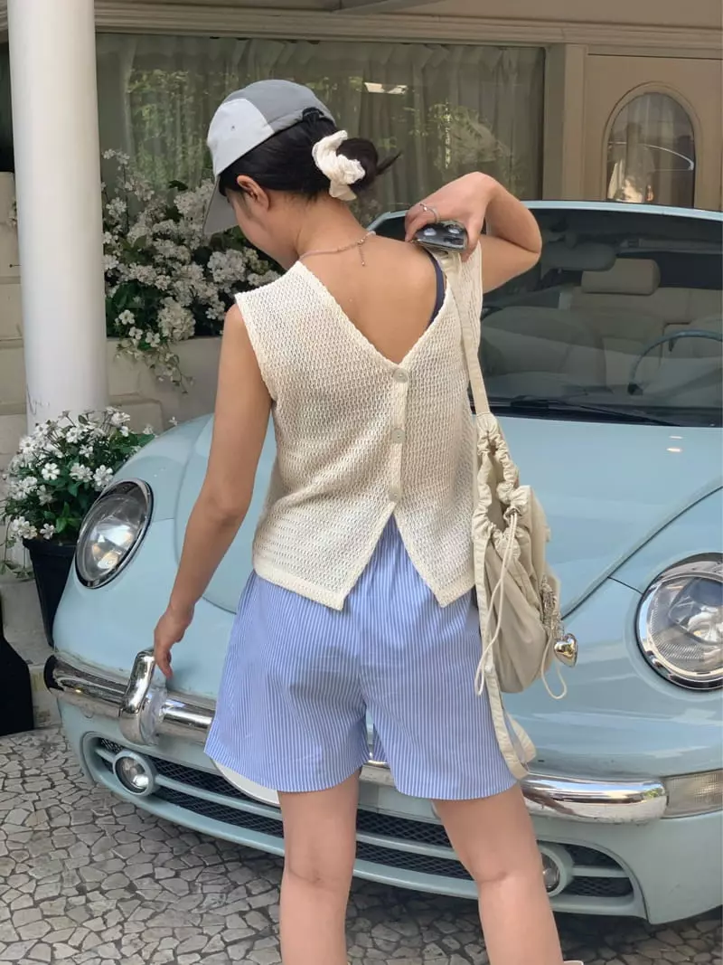 Ande - Korean Women Fashion - #momslook - Mone Knit Tee - 8