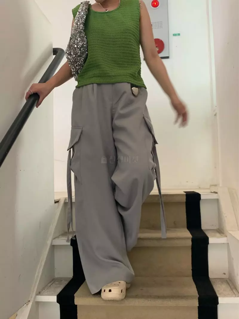 Ande - Korean Women Fashion - #vintageinspired - Mone Knit Tee - 10