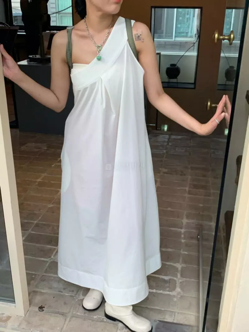 Ande - Korean Women Fashion - #womensfashion - One Shoulder One-piece - 2