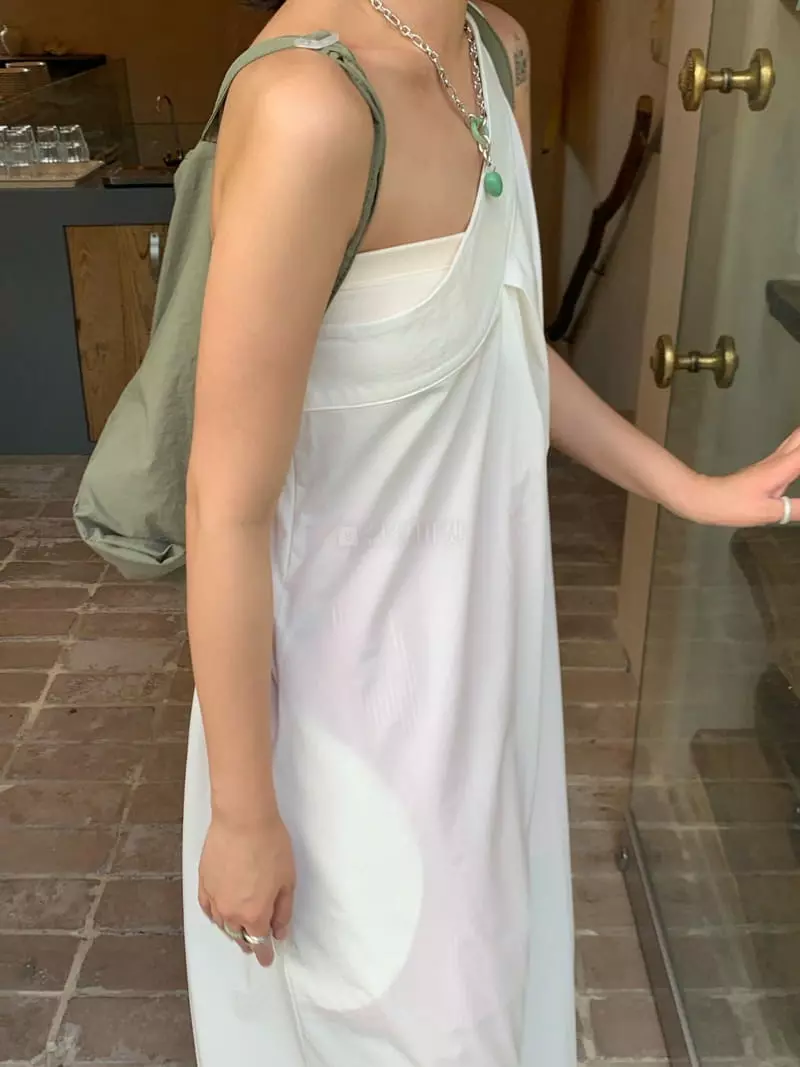 Ande - Korean Women Fashion - #momslook - One Shoulder One-piece - 4