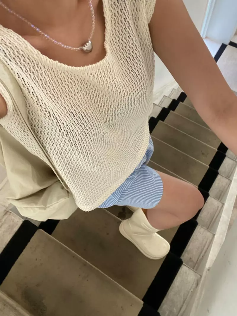 Ande - Korean Women Fashion - #womensfashion - Mone Knit Tee - 5