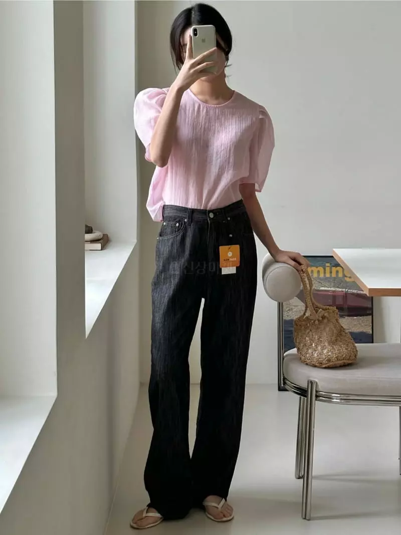 Anne Margaret - Korean Women Fashion - #momslook - Pleats Blouse