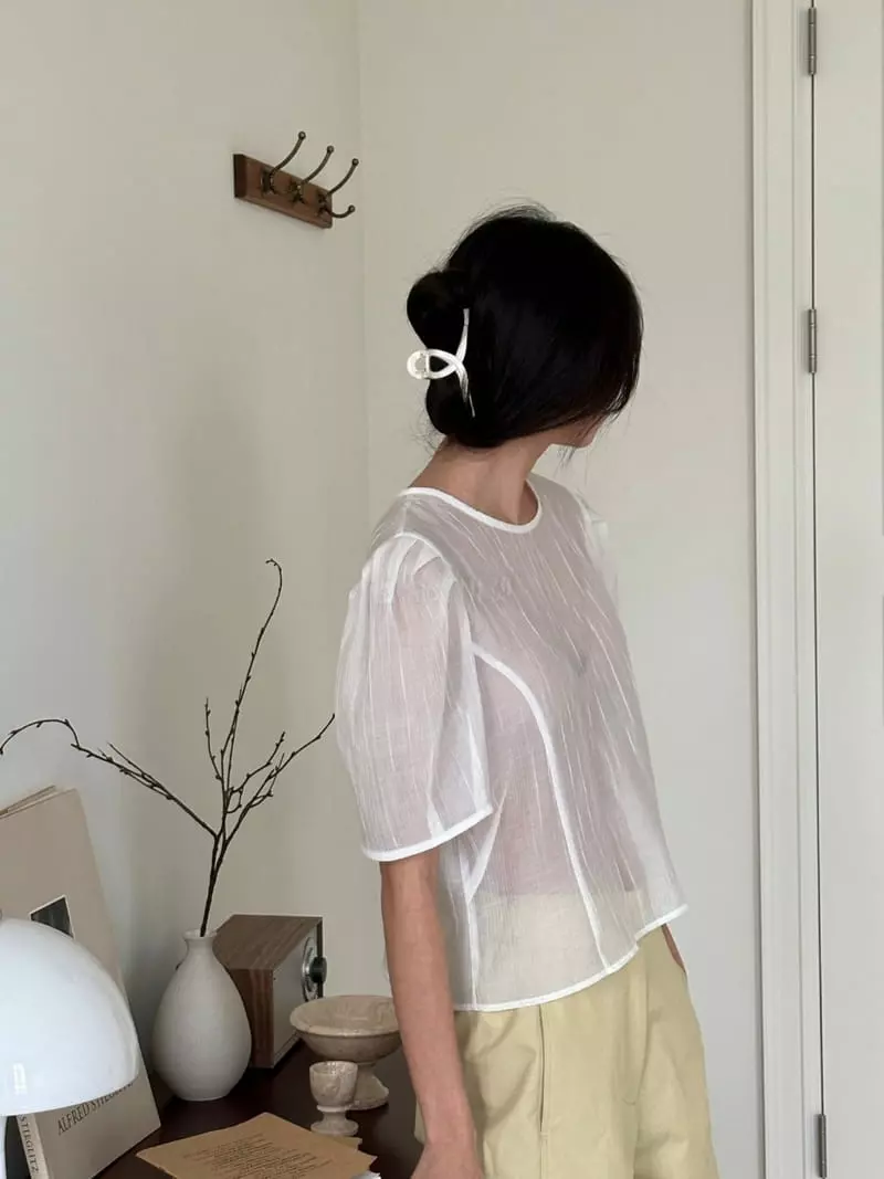 Anne Margaret - Korean Women Fashion - #momslook - Pleats Blouse - 7