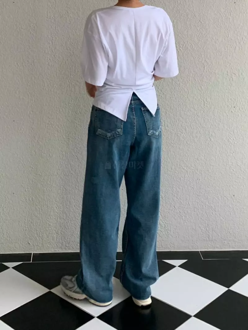 Anne Margaret - Korean Women Fashion - #vintagekidsstyle - Tug Line Tee - 9