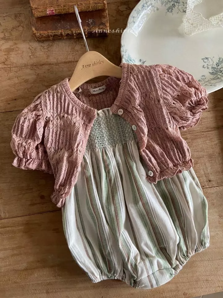 Anne Shirley - Korean Baby Fashion - #babyclothing - Frise Lace Cardigan - 12