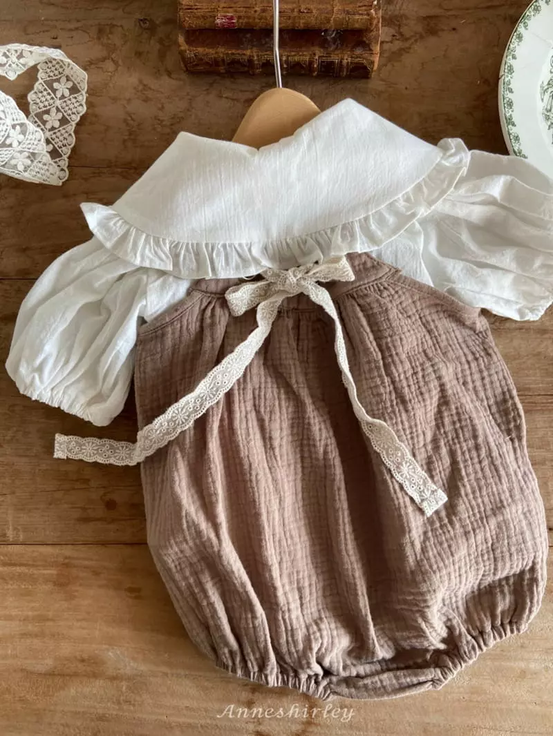 Anne Shirley - Korean Baby Fashion - #babygirlfashion - Lace Eyelet Bodysuit - 12