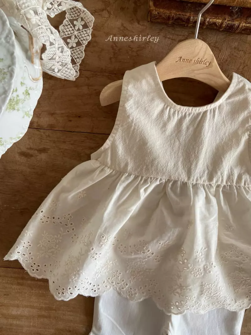 Anne Shirley - Korean Baby Fashion - #babygirlfashion - Lace V Blouse - 6
