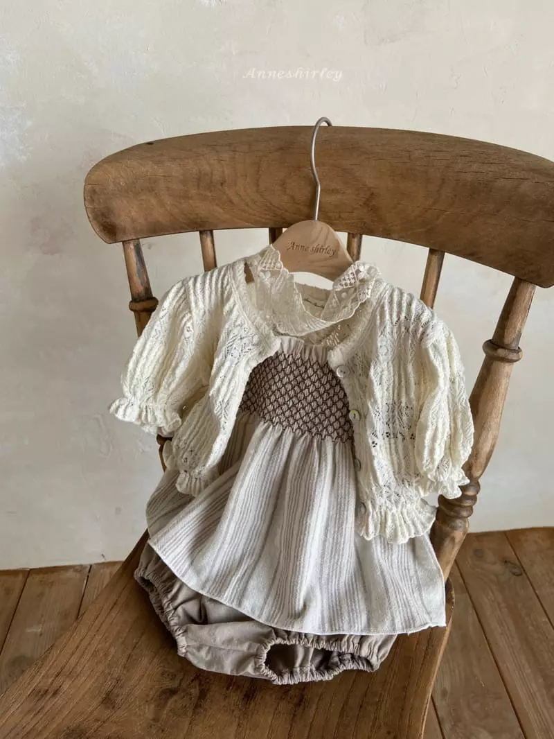 Anne Shirley - Korean Baby Fashion - #babyootd - Frise Lace Cardigan - 3