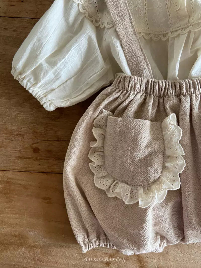 Anne Shirley - Korean Baby Fashion - #babyoutfit - Peanuts Pocket Dungarees Bloomer - 12