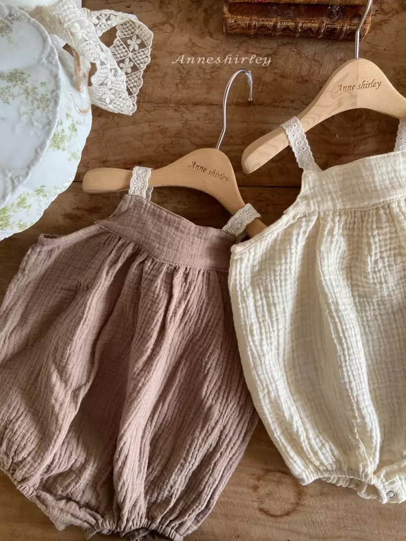 Anne Shirley - Korean Baby Fashion - #babyoutfit - Lace Eyelet Bodysuit