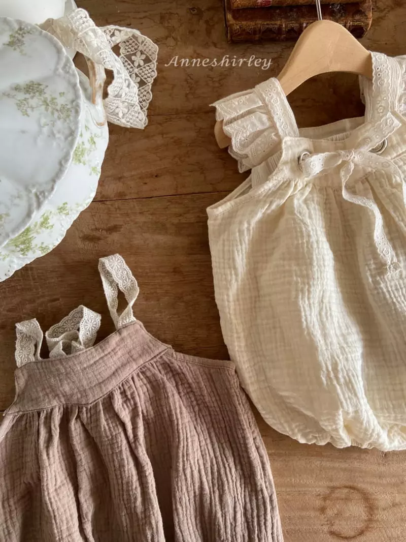 Anne Shirley - Korean Baby Fashion - #babyoutfit - Lace Eyelet Bodysuit - 2