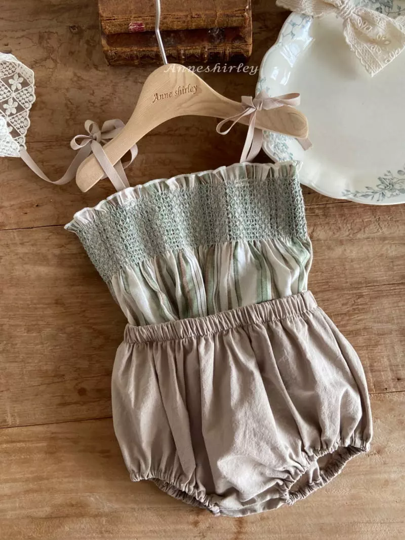 Anne Shirley - Korean Baby Fashion - #babyoutfit - Amonde Smocked Bodysuit - 12