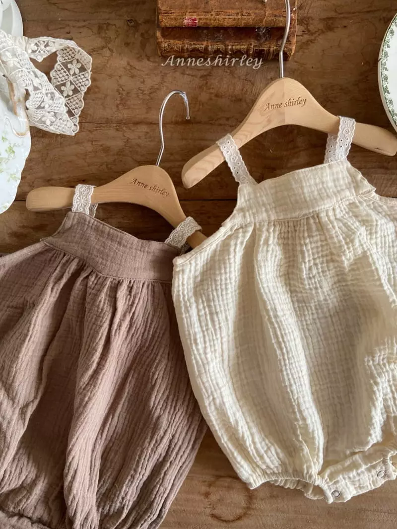 Anne Shirley - Korean Baby Fashion - #babywear - Lace Eyelet Bodysuit - 3