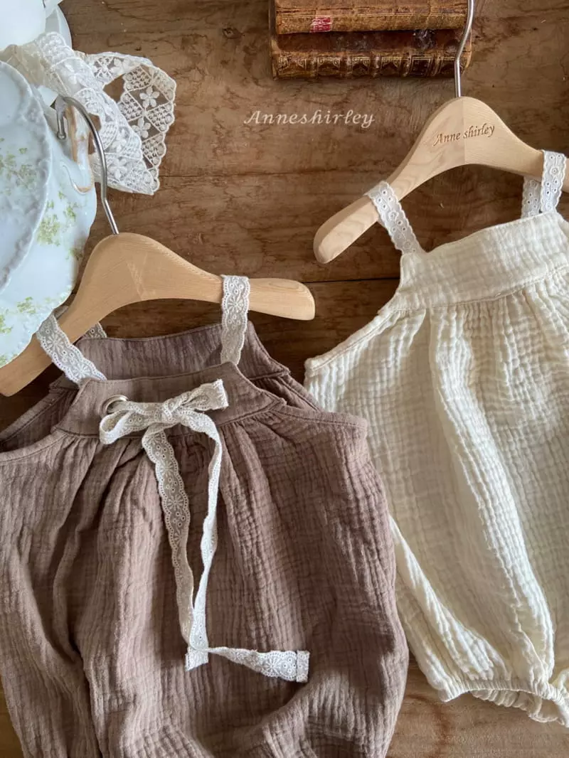 Anne Shirley - Korean Baby Fashion - #babywear - Lace Eyelet Bodysuit - 4