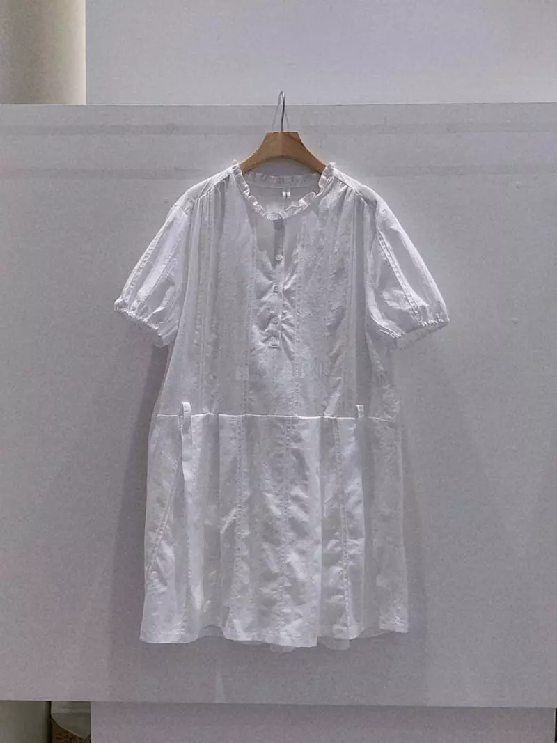 Another Muse - Korean Women Fashion - #momslook - Shirring One-piece - 6