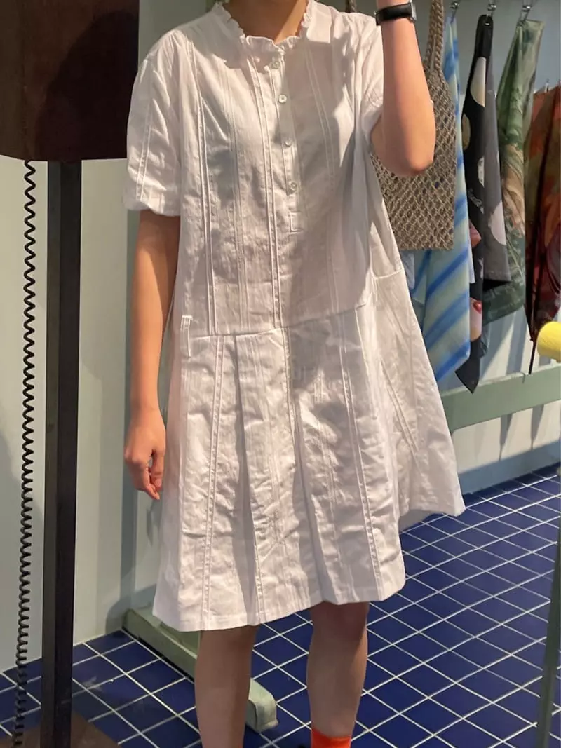 Another Muse - Korean Women Fashion - #shopsmall - Shirring One-piece - 3