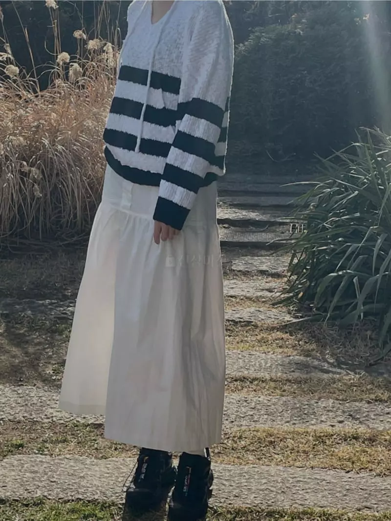 Another Muse - Korean Women Fashion - #thelittlethings - xButton Shirring Skirt - 3