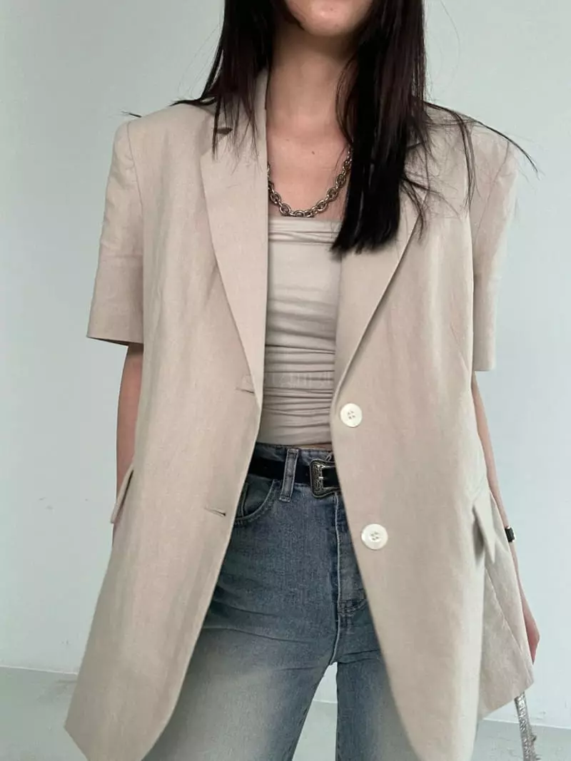 Archive - Korean Women Fashion - #momslook - Short Over Jacket - 3