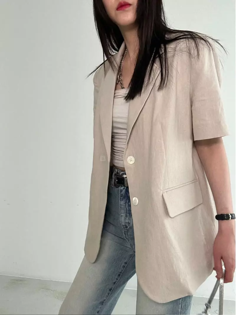 Archive - Korean Women Fashion - #momslook - Short Over Jacket - 4