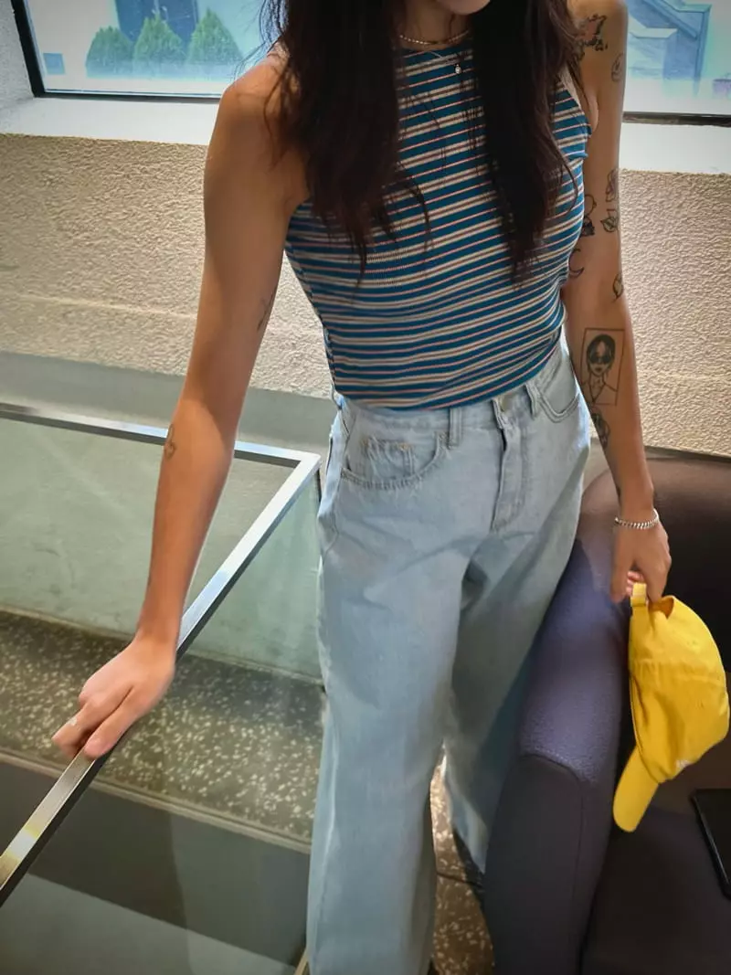 Archive - Korean Women Fashion - #momslook - Stripes Wholter Sleeveless - 8