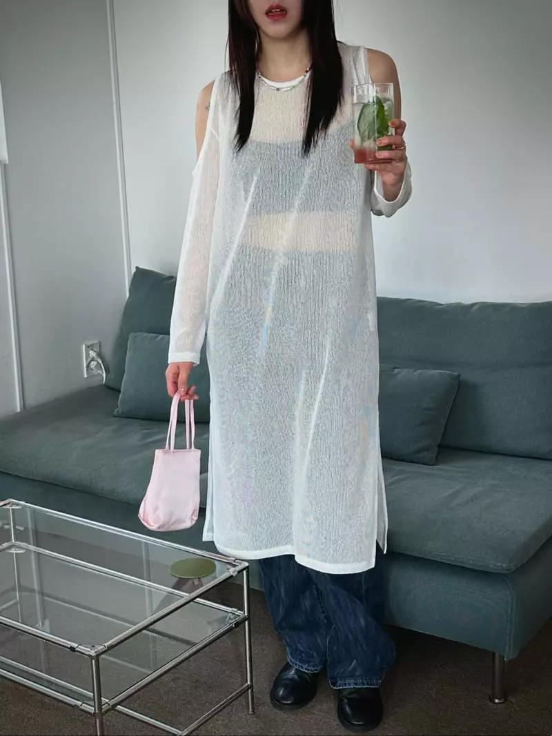 Archive - Korean Women Fashion - #momslook - Slit One-piece - 6