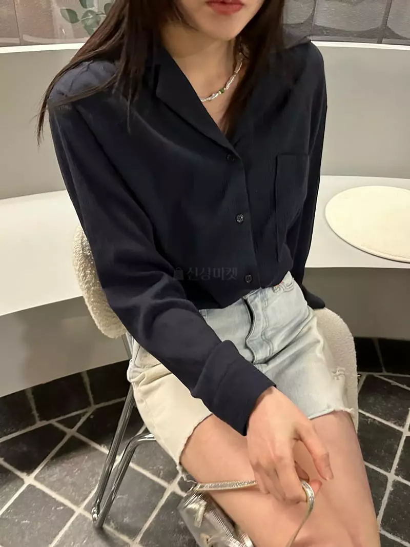 Archive - Korean Women Fashion - #momslook - Open Pleat Blouse - 10