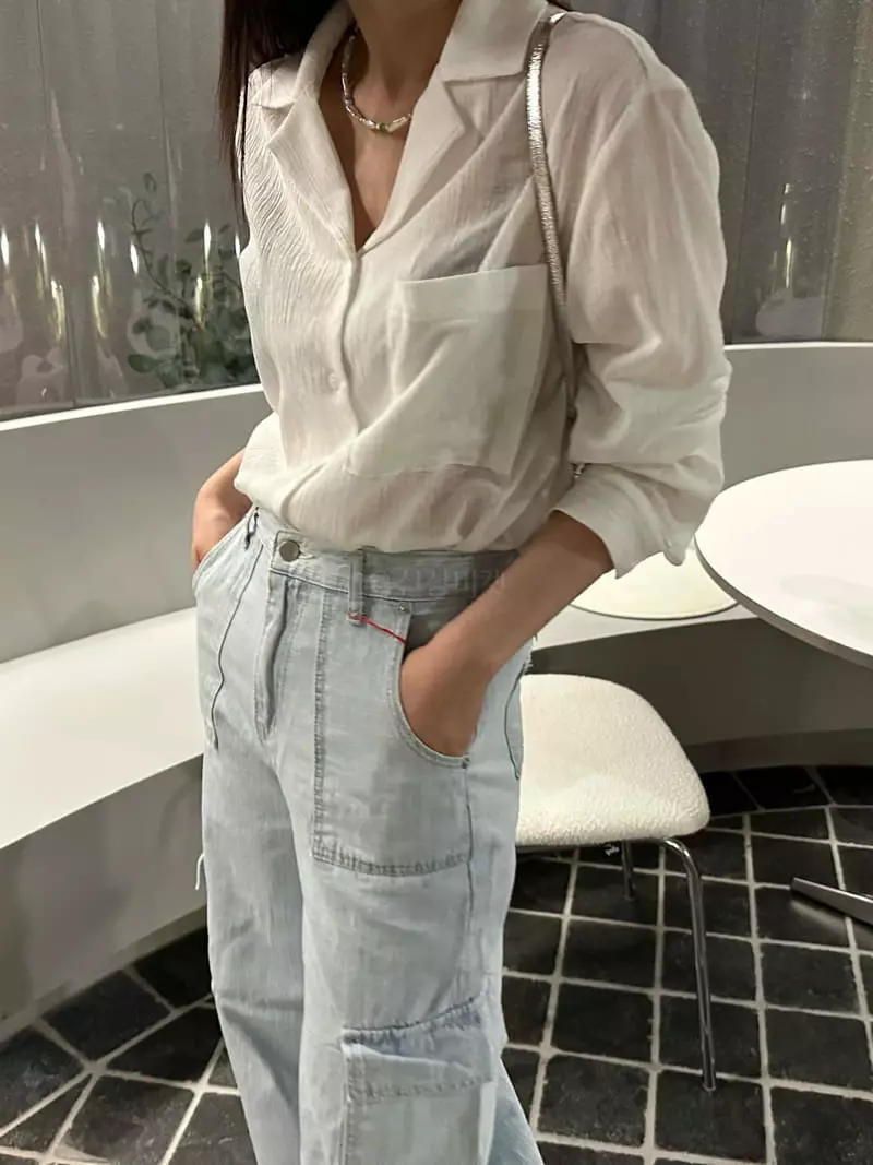 Archive - Korean Women Fashion - #momslook - Open Pleat Blouse - 2