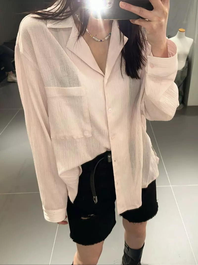 Archive - Korean Women Fashion - #womensfashion - Open Pleat Blouse - 4