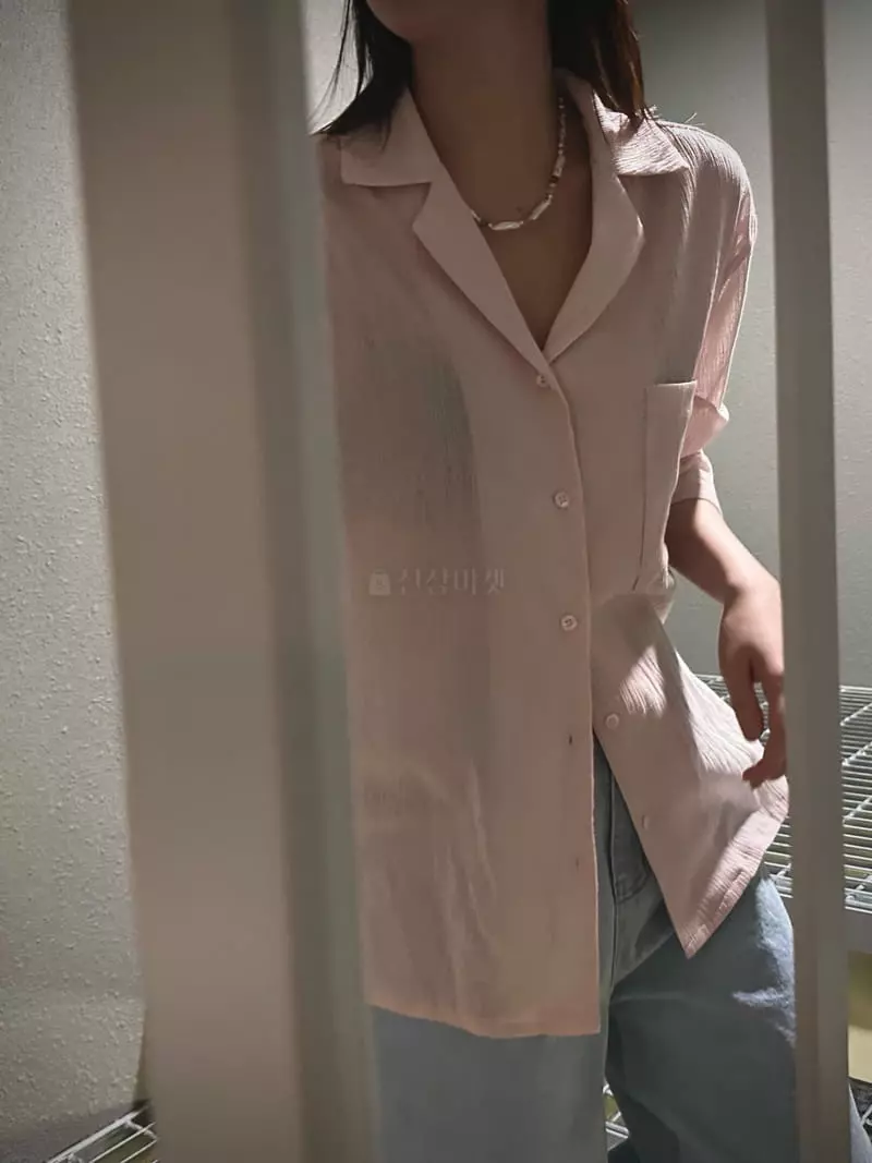 Archive - Korean Women Fashion - #momslook - Open Pleat Blouse - 8