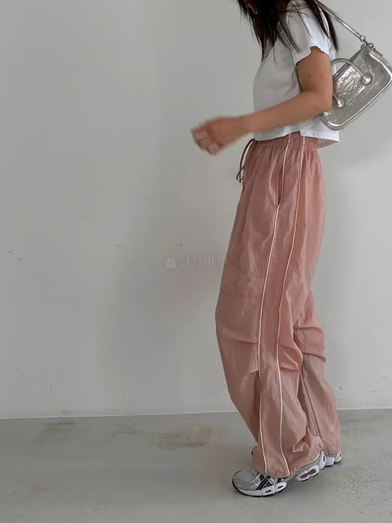 Archive - Korean Women Fashion - #momslook - Piping Nylon Pants - 7