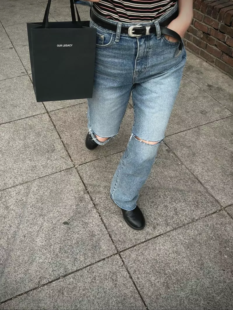 Archive - Korean Women Fashion - #womensfashion - Deggi Straight Jeans - 4