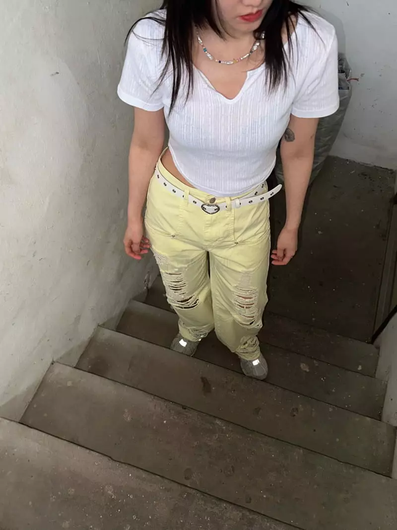 Archive - Korean Women Fashion - #womensfashion - Rib Crop Tee - 2