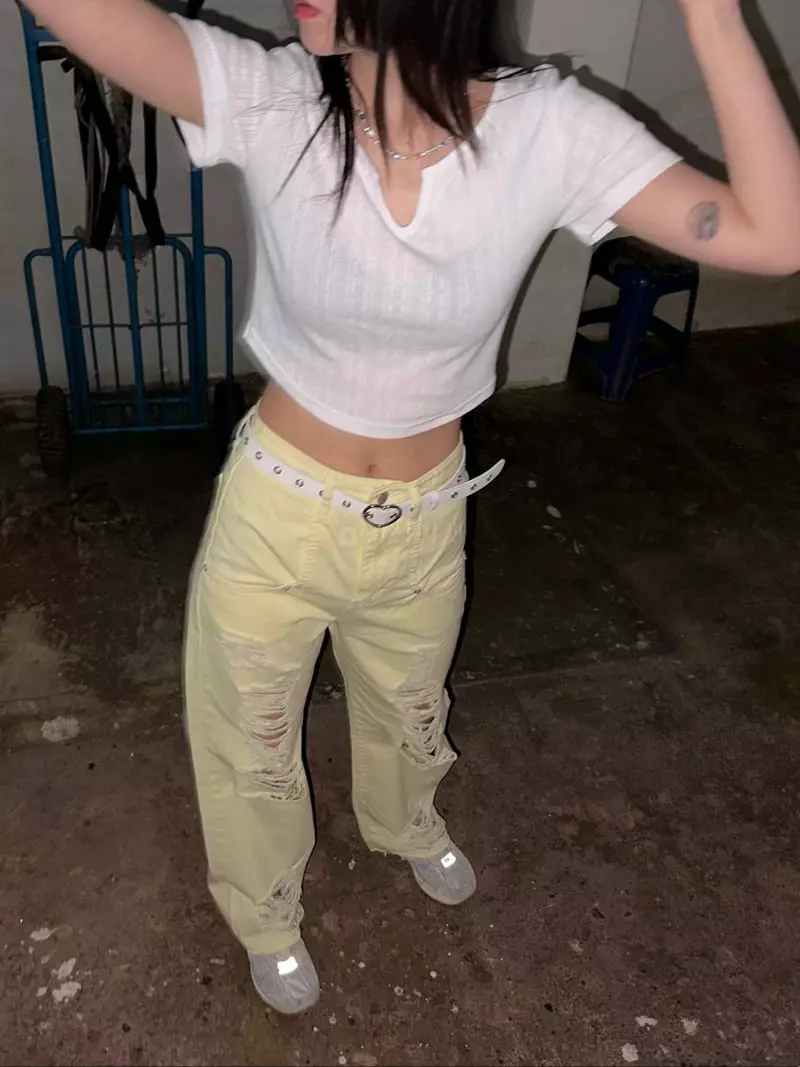 Archive - Korean Women Fashion - #momslook - Rib Crop Tee - 4
