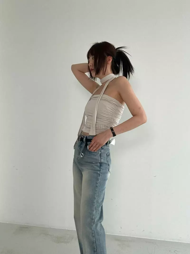 Archive - Korean Women Fashion - #womensfashion - Shirring Top Scarf Set - 10