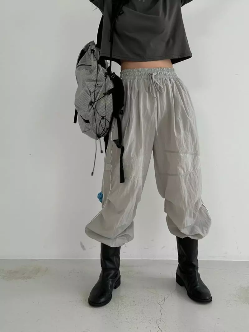 Archive - Korean Women Fashion - #womensfashion - Piping Nylon Pants - 10