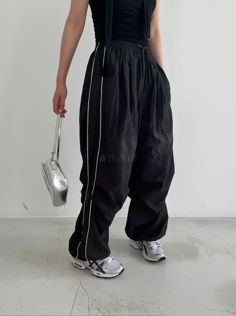 Archive - Korean Women Fashion - #womensfashion - Piping Nylon Pants - 2