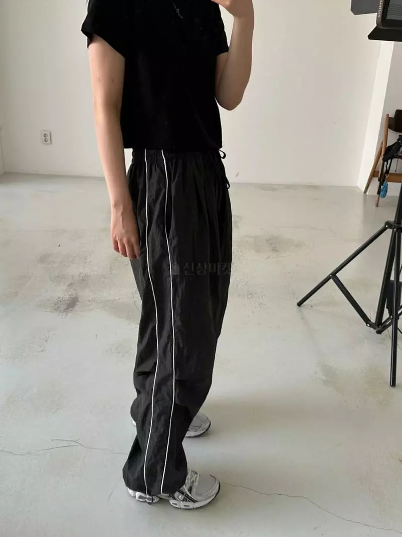 Archive - Korean Women Fashion - #momslook - Piping Nylon Pants - 4