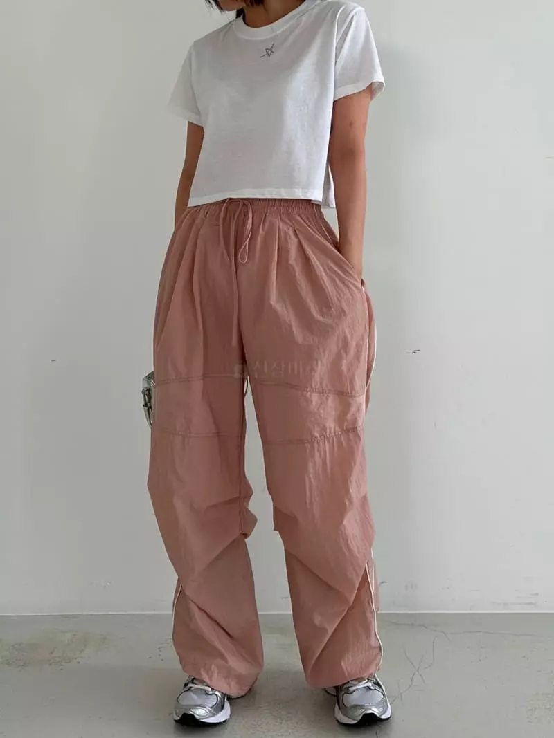 Archive - Korean Women Fashion - #womensfashion - Piping Nylon Pants - 8