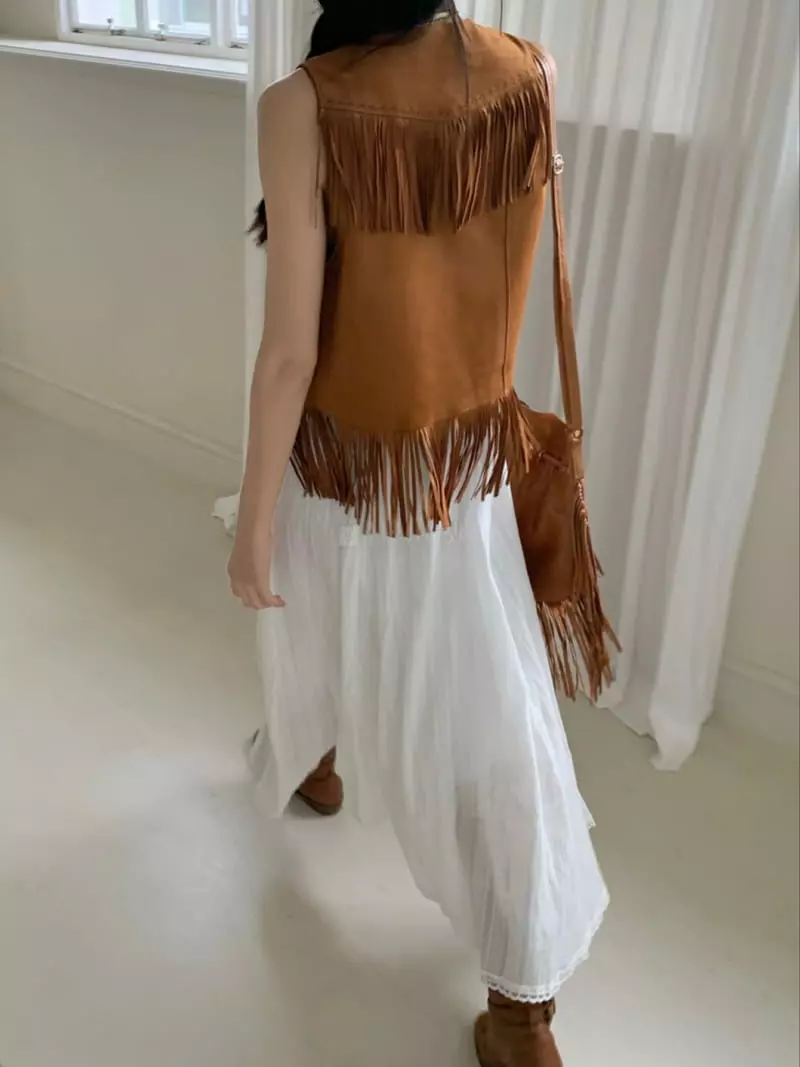 Arr - Korean Women Fashion - #womensfashion - Wastern Vest - 5