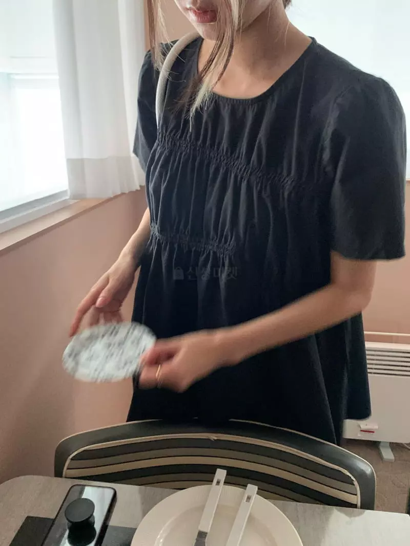 As Thought - Korean Women Fashion - #momslook - Soy Shirring Blouse - 7