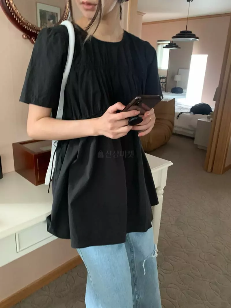 As Thought - Korean Women Fashion - #momslook - Soy Shirring Blouse - 8