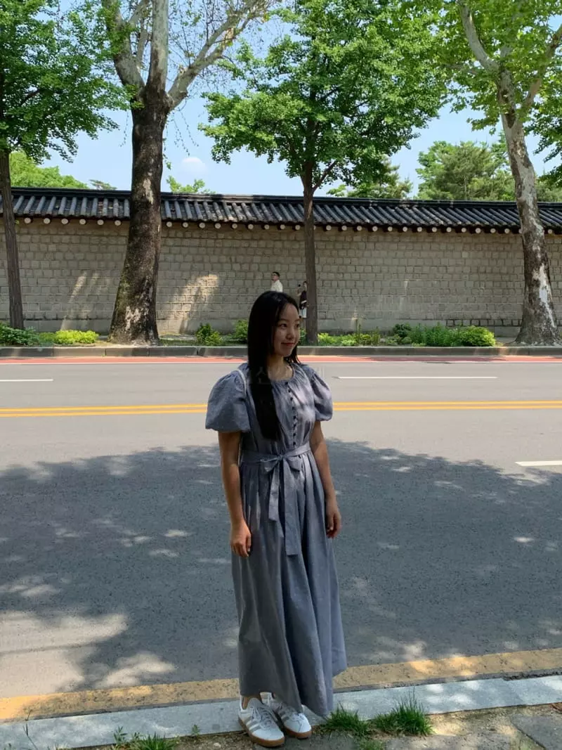 As Thought - Korean Women Fashion - #womensfashion - Check Long One-piece - 4