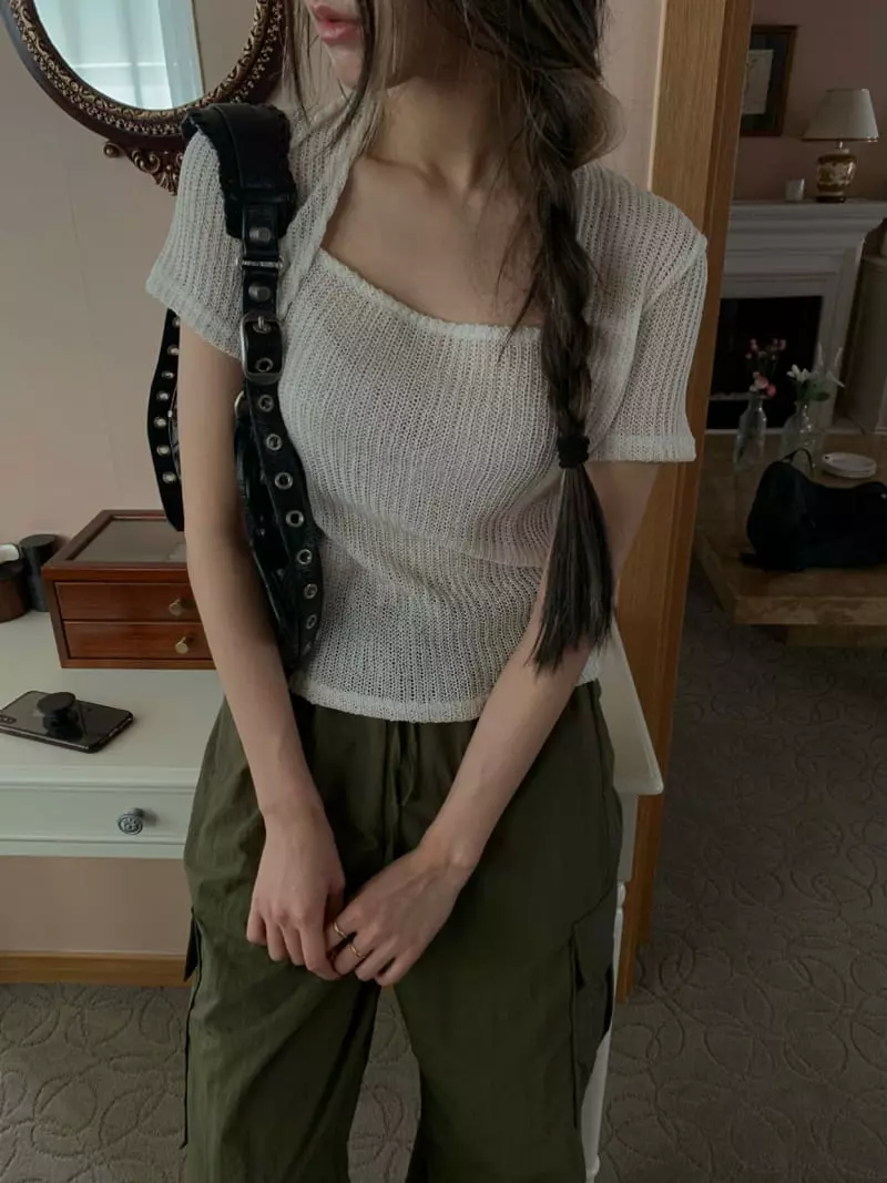 As Thought - Korean Women Fashion - #momslook - Sweet Tee - 4