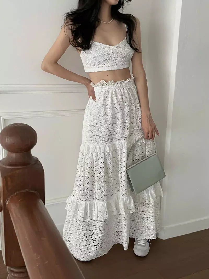 Auver Fit - Korean Women Fashion - #momslook - Punching One-piece - 10