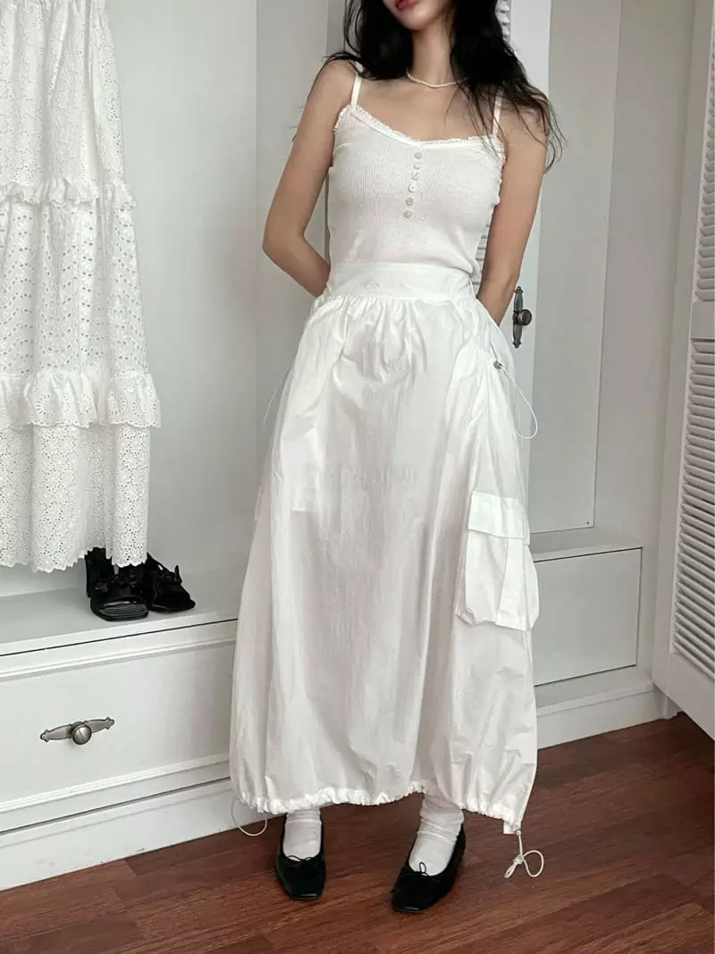 Auver Fit - Korean Women Fashion - #momslook - Swing Sleeveless - 5