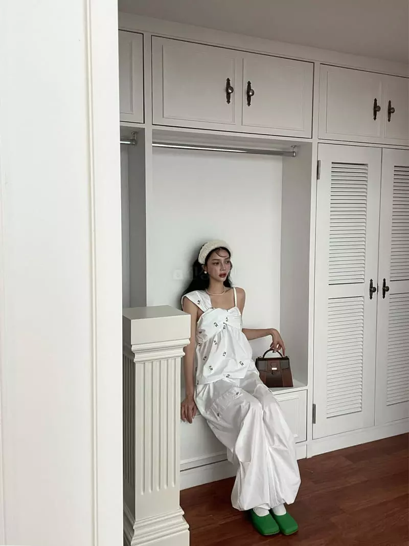 Auver Fit - Korean Women Fashion - #womensfashion - Ribbon Sleeveless - 8